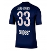 Paris Saint-Germain Warren Zaire-Emery #33 Hjemmedrakt 2025-26 Kortermet